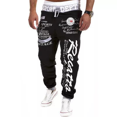 Drawstring loose track pants in various colors with adjustable waist for a customizable fit