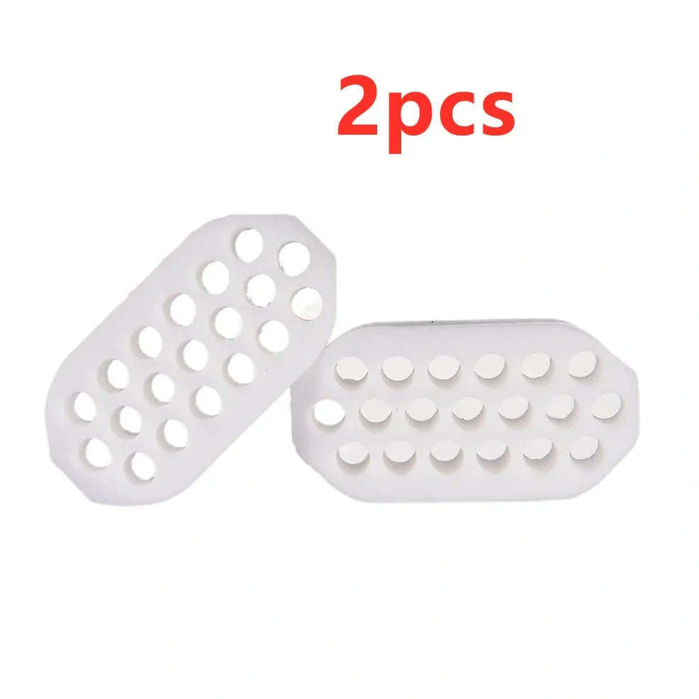 Compact black silicone jaw trainer for muscle shaping, food-grade material, portable at 5cm size for daily facial exercises