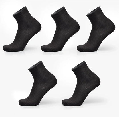 Men's bamboo fiber business socks in various colors for comfort and style