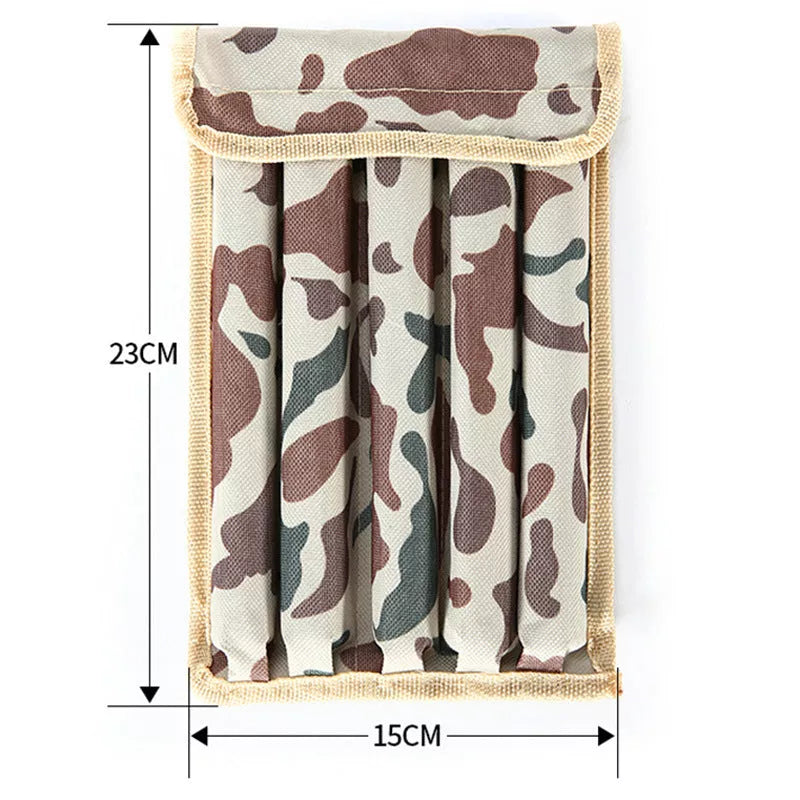 Aluminum alloy walking stick with integrated survival knife and tools for outdoor survival