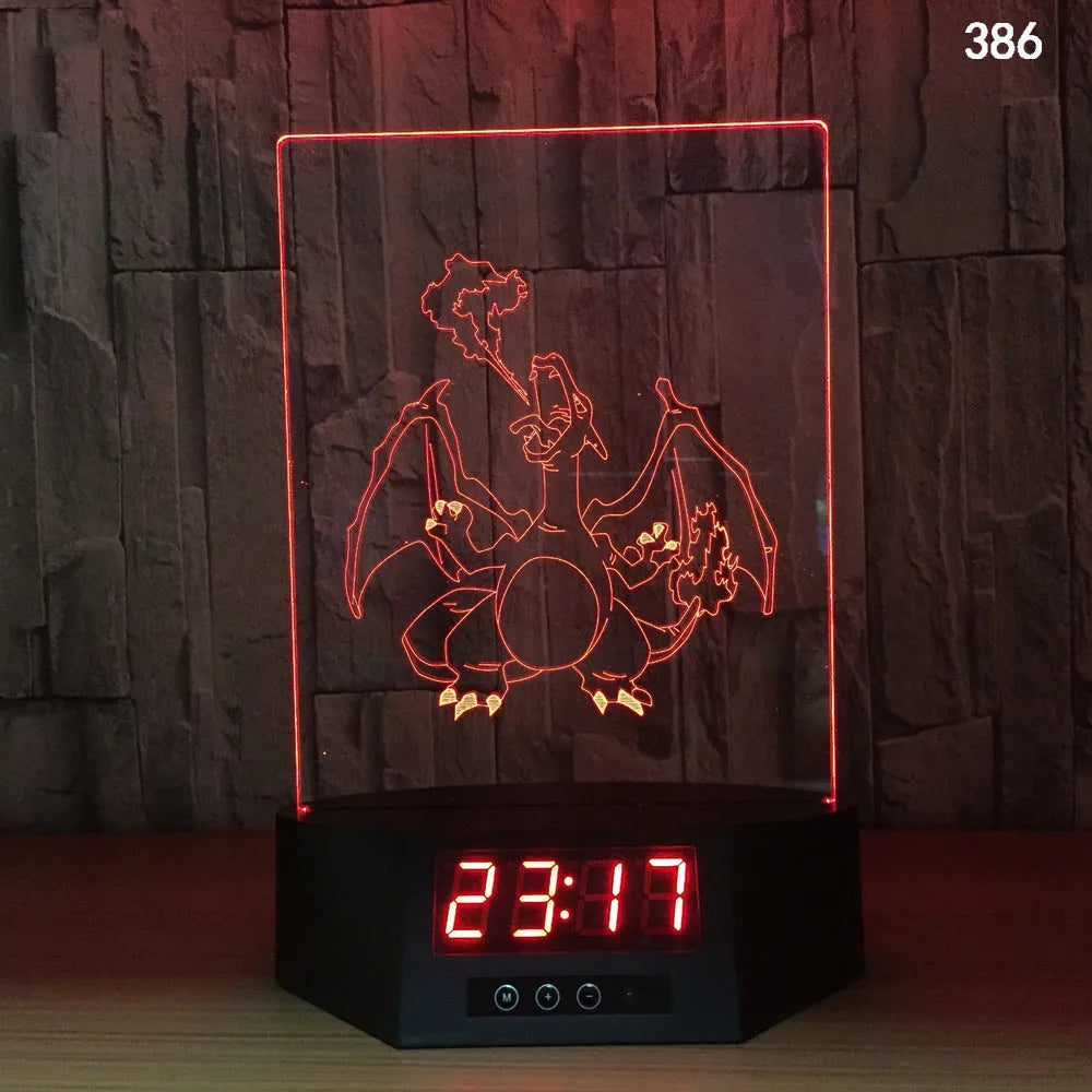 Glowing 3D dolphin LED night light on a table with remote control