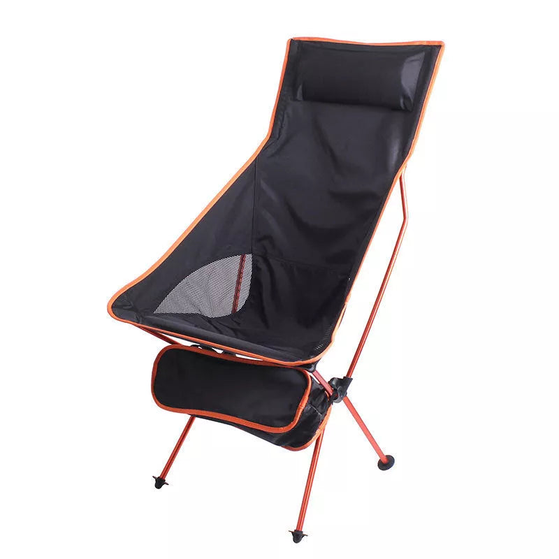 Large Outdoor Folding Fishing Chair with Comfort Pillow in various colors