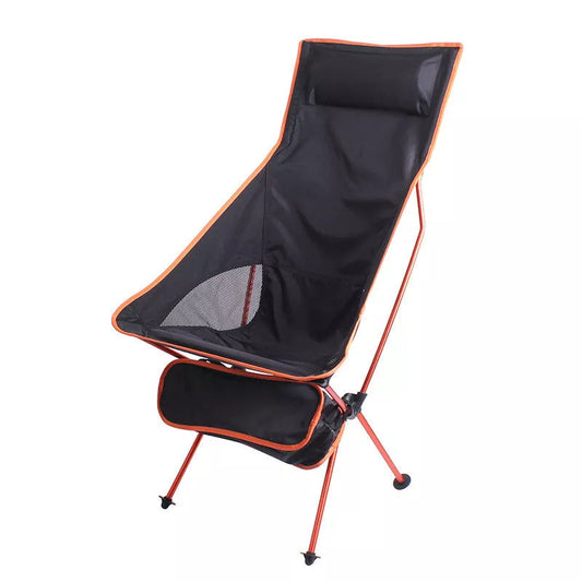 Large Outdoor Folding Fishing Chair with Comfort Pillow in various colors