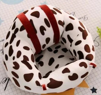 Infant Safety Seat with plush toy design for babies 0-2 years, featuring non-slip outsole and cute animal patterns.