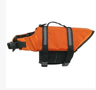 Reflective pet life jacket with Velcro and mesh for safety and comfort in water