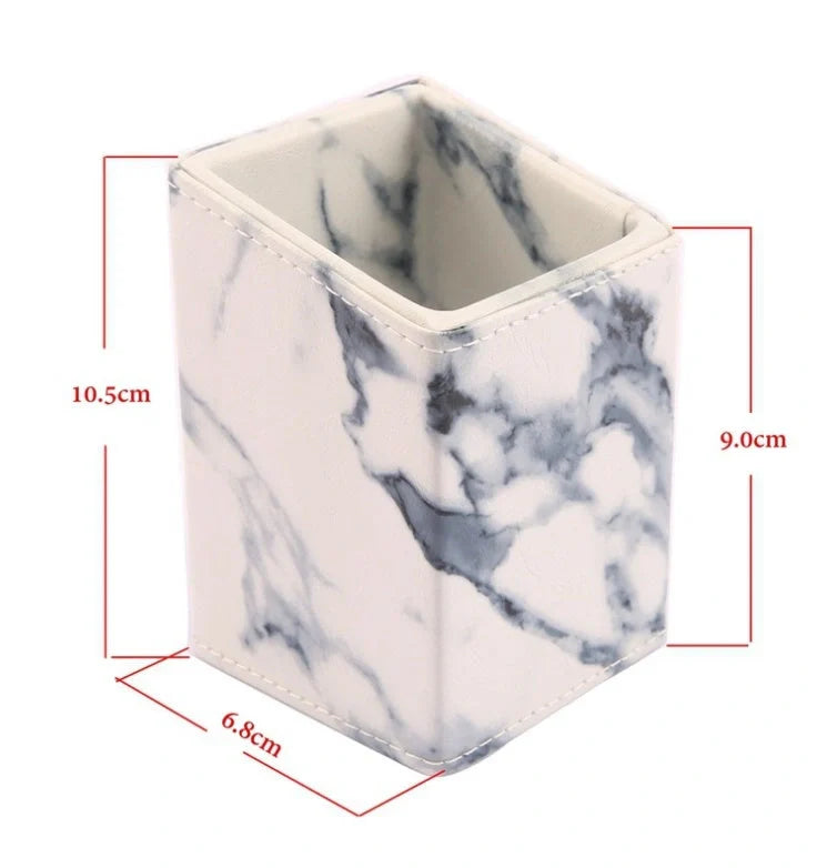 10-piece marble makeup brush set with 5 large and 5 small brushes for flawless application