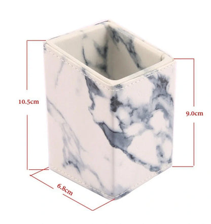 10-piece marble makeup brush set with 5 large and 5 small brushes for flawless application