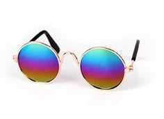 Stylish pet glasses with spring-loaded frames in a variety of fashionable colors, perfect for dressing up your cat or small dog