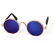 Stylish pet glasses with spring-loaded frames in a variety of fashionable colors, perfect for dressing up your cat or small dog