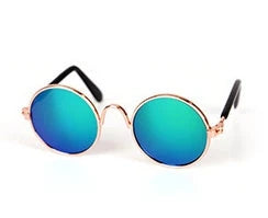 Stylish pet glasses with spring-loaded frames in a variety of fashionable colors, perfect for dressing up your cat or small dog