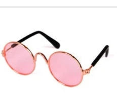 Stylish pet glasses with spring-loaded frames in a variety of fashionable colors, perfect for dressing up your cat or small dog