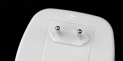 Ultrasonic electronic pest repeller device measuring 10x7x5cm with LED indicator lights