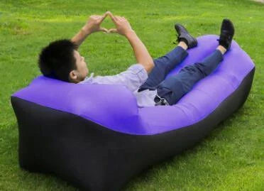 Comfortable and durable inflatable air sofa for outdoor relaxation and lounging