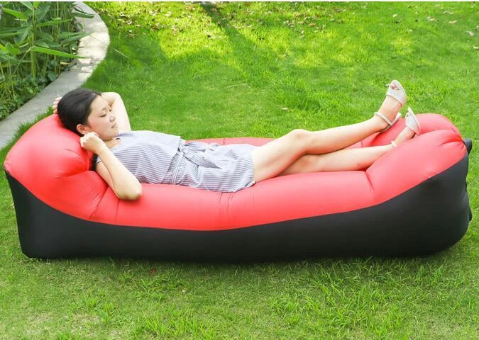 Comfortable and durable inflatable air sofa for outdoor relaxation and lounging