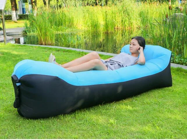 Comfortable and durable inflatable air sofa for outdoor relaxation and lounging