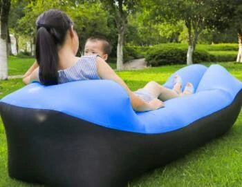 Comfortable and durable inflatable air sofa for outdoor relaxation and lounging