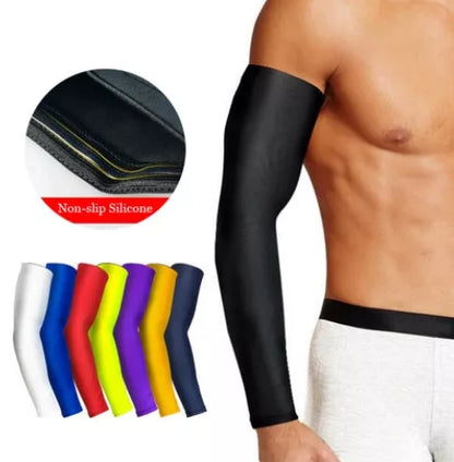 Breathable quick dry UV protection running arm sleeves for sports in various colors