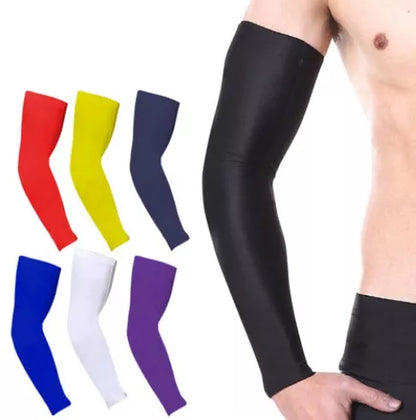 Breathable quick dry UV protection running arm sleeves for sports in various colors