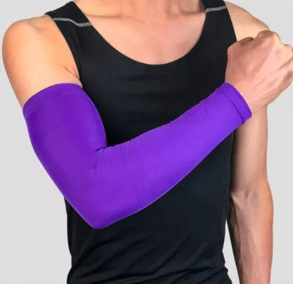 Breathable quick dry UV protection running arm sleeves for sports in various colors