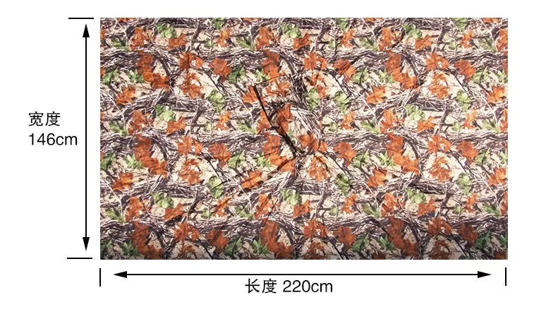 Jungle camouflage raincoat for outdoor hiking and climbing, lightweight and water-resistant