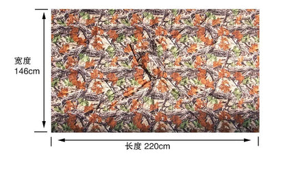 Jungle camouflage raincoat for outdoor hiking and climbing, lightweight and water-resistant