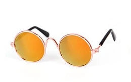 Stylish pet glasses with spring-loaded frames in a variety of fashionable colors, perfect for dressing up your cat or small dog