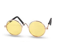 Stylish pet glasses with spring-loaded frames in a variety of fashionable colors, perfect for dressing up your cat or small dog