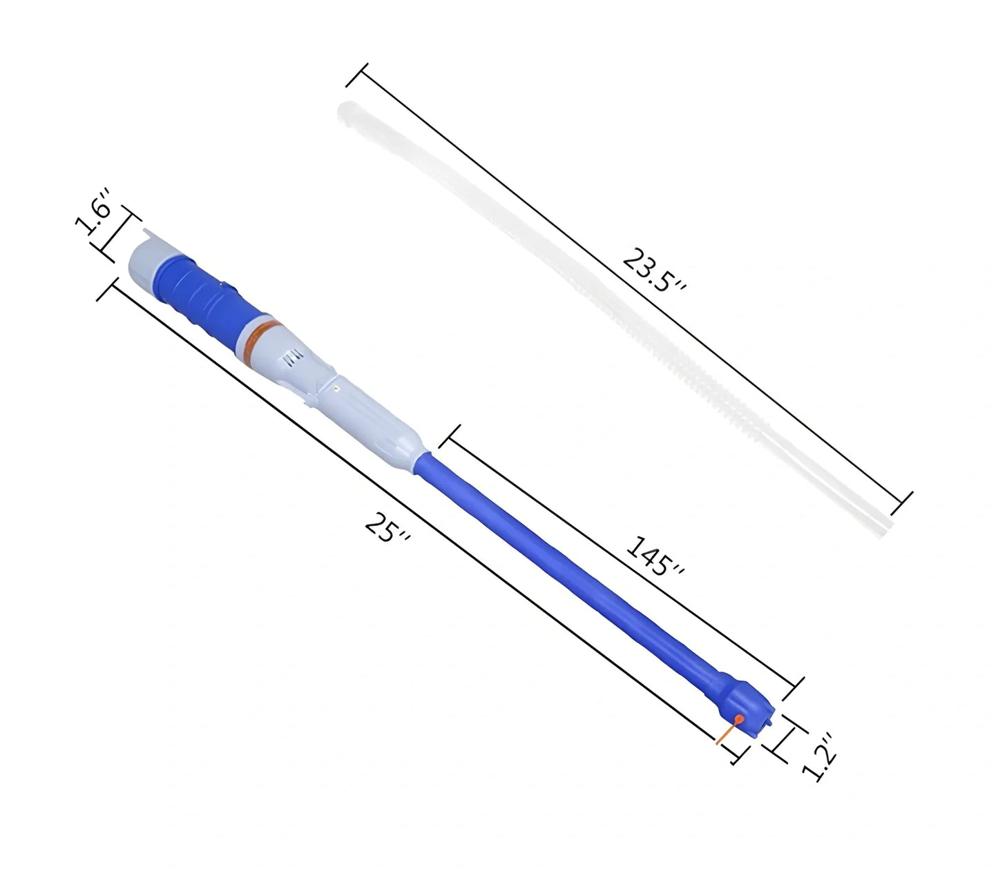 Portable electric mini plastic oil transfer pump with blue/red options and vertical shaft