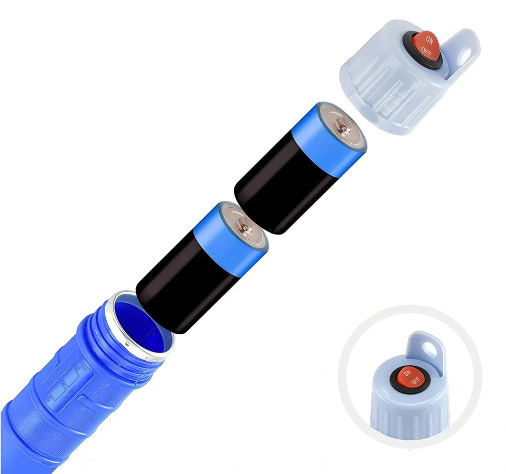 Portable electric mini plastic oil transfer pump with blue/red options and vertical shaft