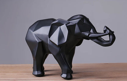 Gold resin animal sculpture, 26 cm tall, 0.75 kg weight, eco-friendly for home decor and gifts