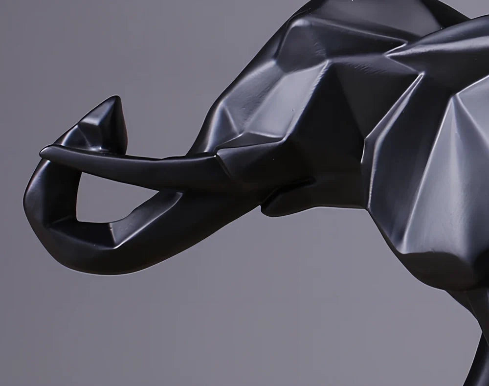 Gold resin animal sculpture, 26 cm tall, 0.75 kg weight, eco-friendly for home decor and gifts