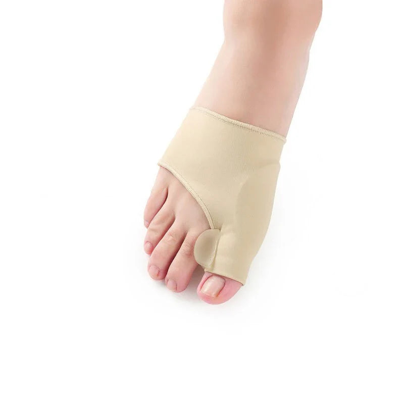 Comfortable toe separating socks with gel padding and adjustable silicone spacers for superior bunion relief