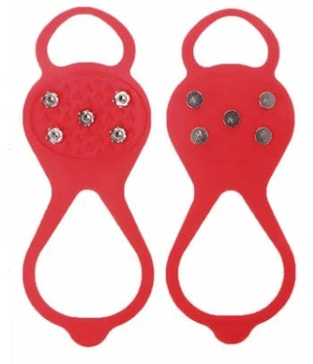 Silicone Non-Slip Shoe Grips for ice and snow safety in multiple colors
