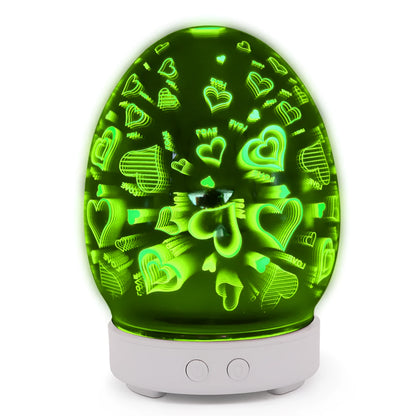 White ultrasonic tabletop humidifier with touch control panel and single mist outlet.