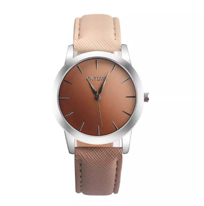 Retro Rainbow Analog Quartz Watch for Women with waterproof feature and vibrant colors