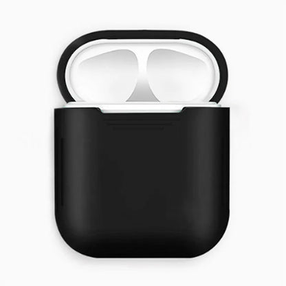 Silicone shockproof protective case for Apple AirPods in various colours with anti-lost rope.