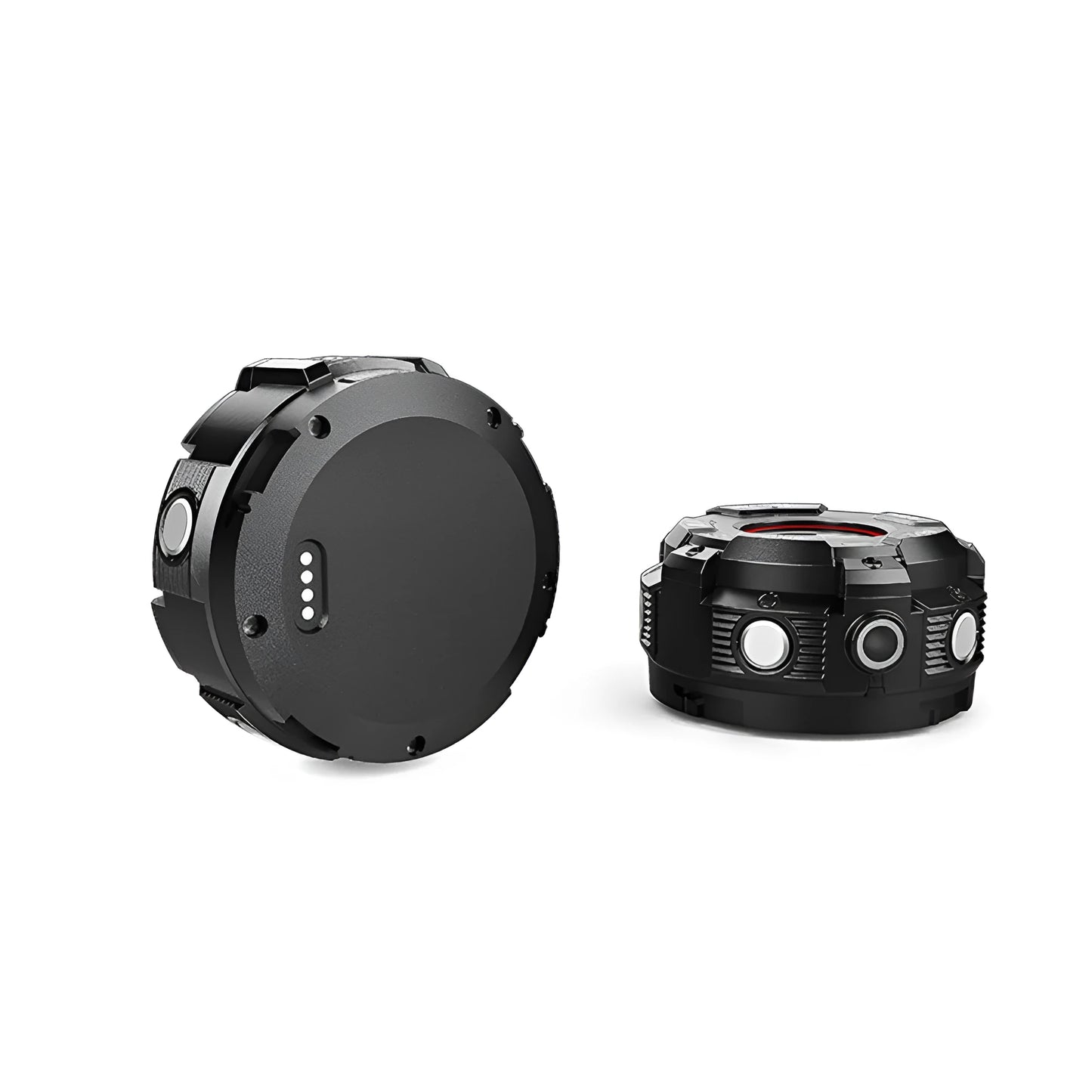 Black waterproof digital sports camera with 8MP resolution and 290mm length