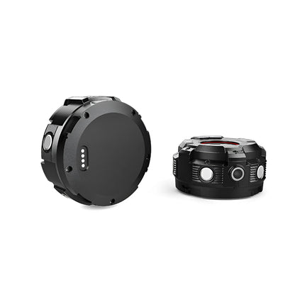 Black waterproof digital sports camera with 8MP resolution and 290mm length