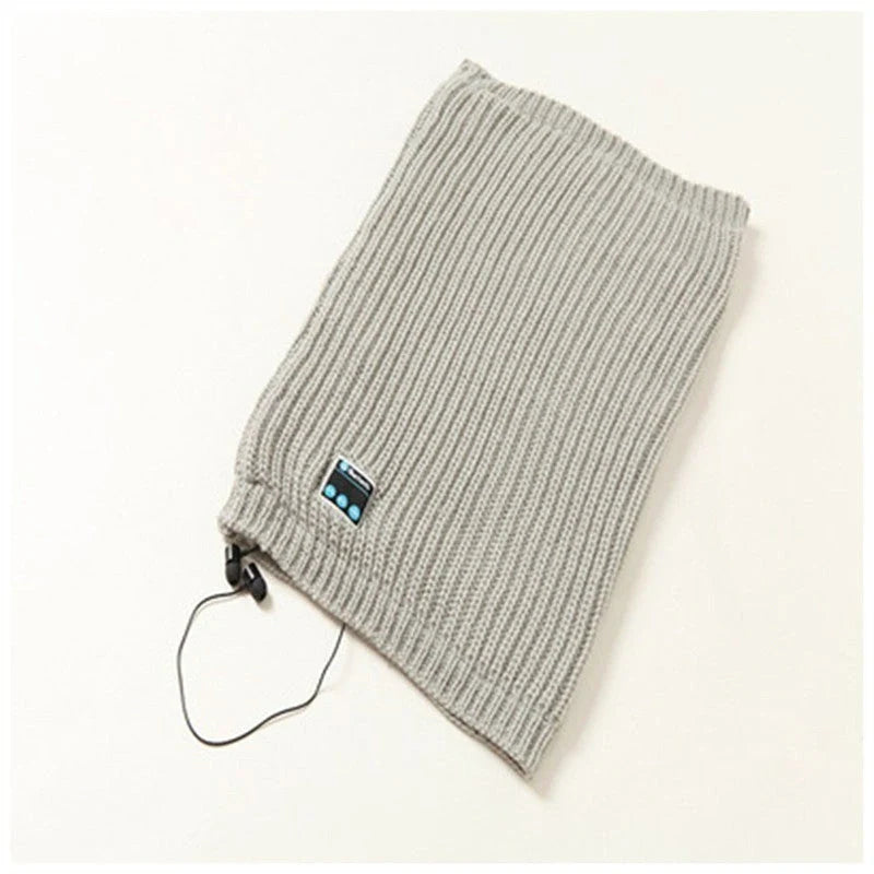 Knit Pullover Wireless Bluetooth Scarf in multiple colors with intuitive controls