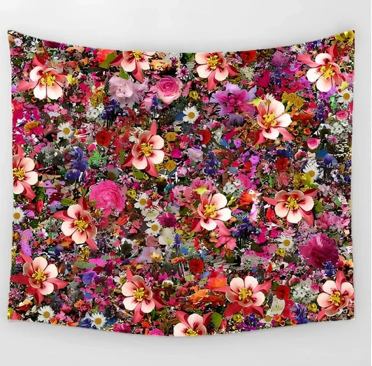 Polyester wall tapestry with red anchor pattern in sizes from 100x150cm to 230x150cm