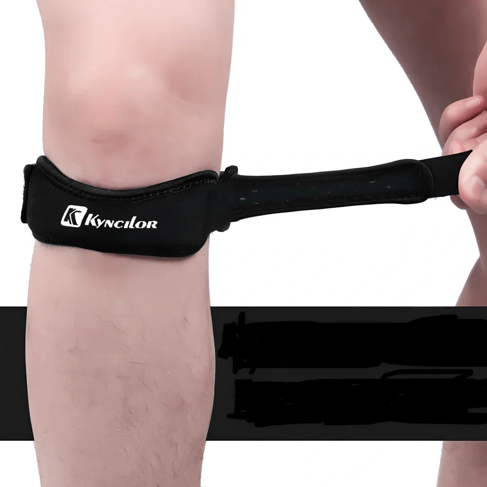 Adjustable neoprene tibia support belt for basketball and running activities