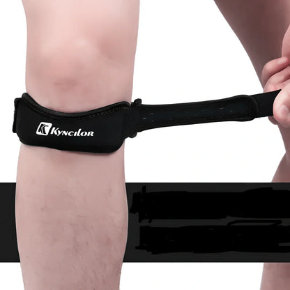 Adjustable neoprene tibia support belt for basketball and running activities