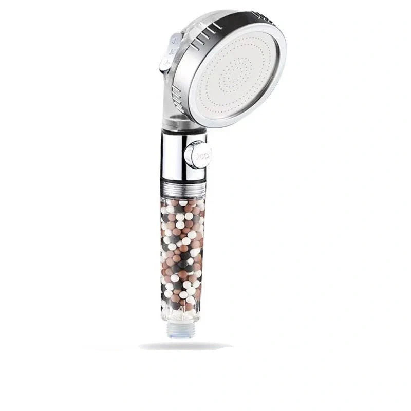 Household Negative Ion Pressurized Shower Head with adjustable modes and water-saving feature