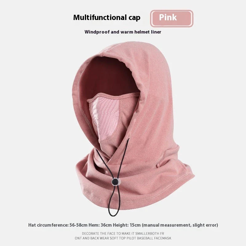 Premium fleece face mask and neck warmer with 360-degree coverage, adjustable drawstring, and versatile design for winter outdoor activities
