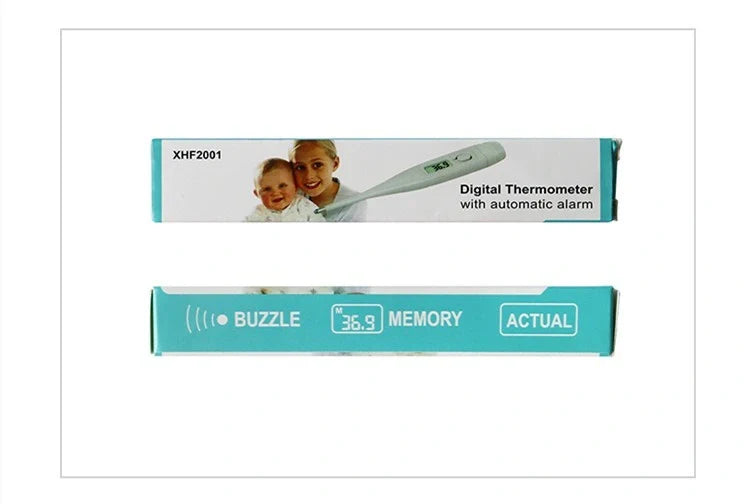 Electronic thermometer with soft head for comfortable and accurate temperature reading