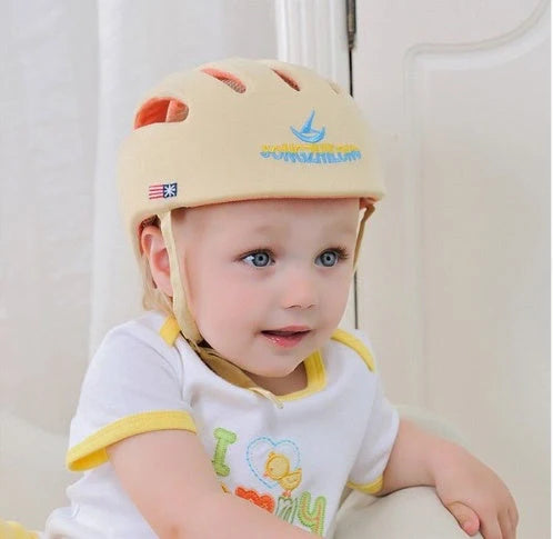 Adjustable baby safety helmet with anti-shock foam for toddlers in various colors