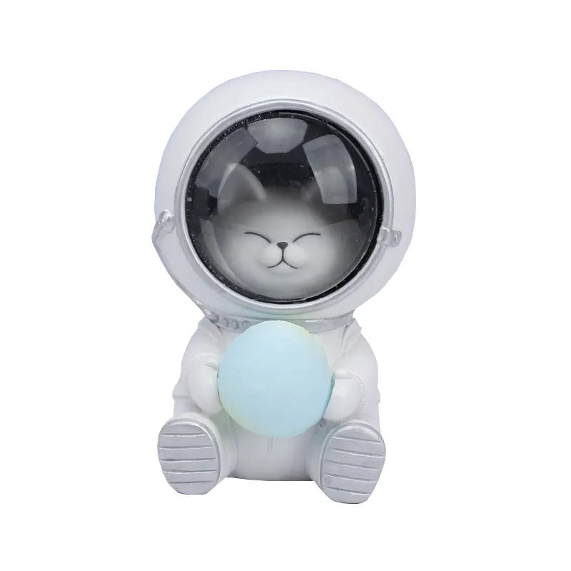Starry sky animal night light in bear design with LED illumination and resin construction
