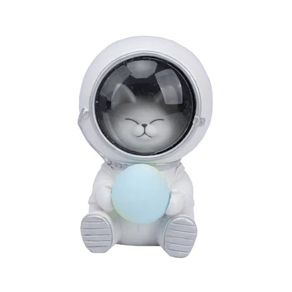 Starry sky animal night light in bear design with LED illumination and resin construction