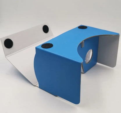 VR Cardboard Glasses with adjustable head strap and magnetic controller for 6-inch smartphones