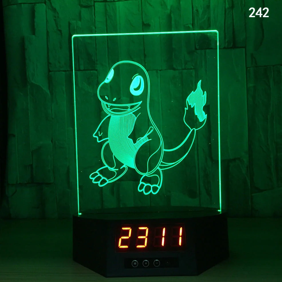 Blue dolphin-shaped table lamp with glowing 3D design and remote control on wooden surface